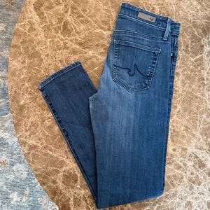 Ag Adriano Goldschmied Denim Jeans with Brass Accents